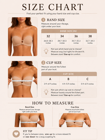 Strapless Closure Bra