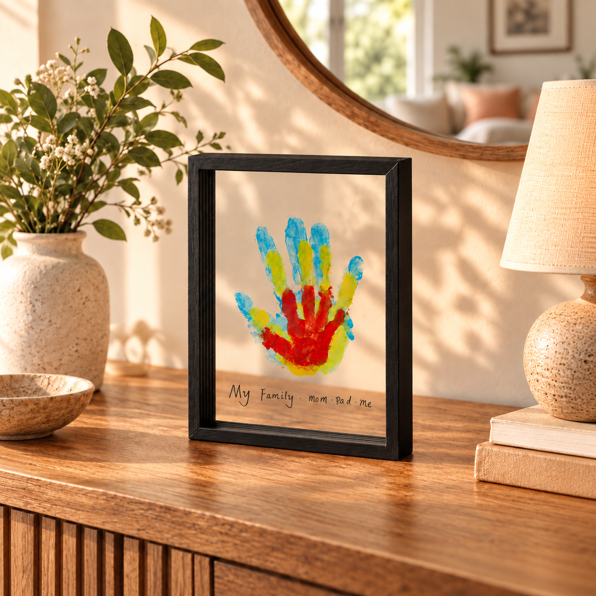 Family Hand Print Frame