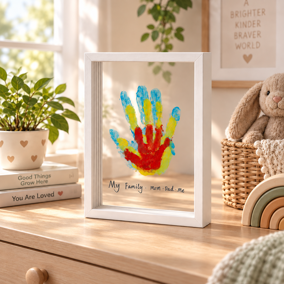 Family Hand Print Frame