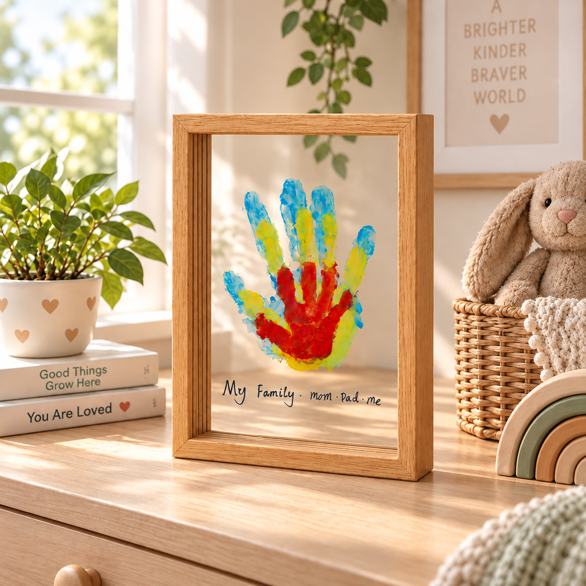 Family Hand Print Frame