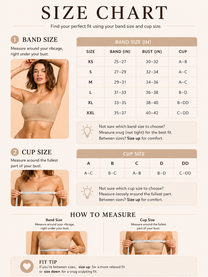 Ribbed Strapless Bra